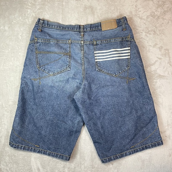 Rocawear Other - Rocawear Jean Shorts Mens White Denim Y2K Hip Hop Size 40 Classic Fit Biggie